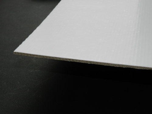 Plaque carton ondulé simple cannelure testliner - 780 x 1180 mm - lot de 500